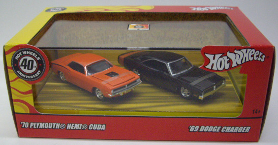 画像: 100% 40TH ANNI. 2CAR SET - BOULEVARD BURNERS 【'70 PLYMOUTH HEMI CUDA / '69 DODGE CHARGER】　