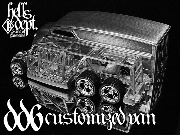 画像: HELLS DEPT 2010 【DD6 CUSTOMIZED VAN】  WHITE METAL MADE　（送料サービス適用外）