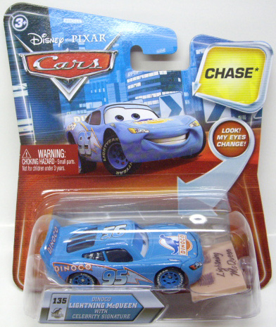 画像: LOOK! MY EYES CHANGE! 【DINOCO LIGHTNING McQUEEN WITH CELEBRITY SIGNATURE】　LIGHT BLUE (CHASE)