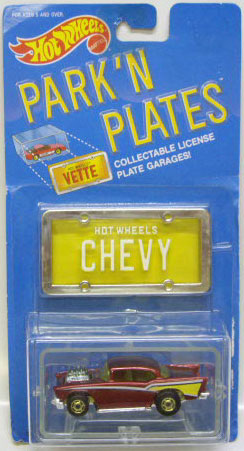 画像: PARK'N PLATES 【'57 CHEVY (2178)】 MET.RED/HO  (YELLOW PLATE)