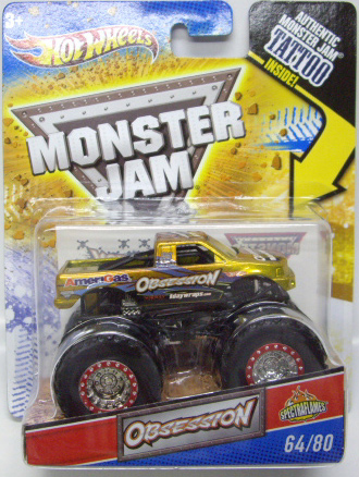 画像: 2011 MONSTER JAM INSIDE TATTOO 【OBSESSION】SPEC.YELLOW (SPECTRA FLAMES)