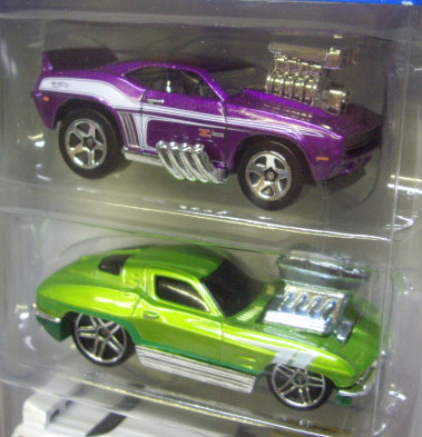 画像: 2011 5PACK 【TOON'D MUSCLE】　'69 Camaro Z28 / '63 Corvette / '69 Pontiac GTO Judge / '68 Mustang / Dodge Charger Daytona