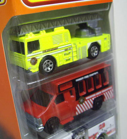 画像: 2010 MATCHBOX 5PACK - BLAZE BUSTERS No.6 【Fire Engine/Chevy Transport Bus/Pierce Dash Fire Engine/???/Ford 1997 Chevrolet Tahoe】