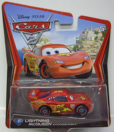 画像: DISNEY CARS 2 【LIGHTNING McQUEEN with RACING WHEELS】 RED