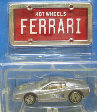 画像: PARK'N PLATES 【FERRARI TESTAROSSA (2048)】 SILVER/UH (TAN INTERIOR) (RED PLATE)