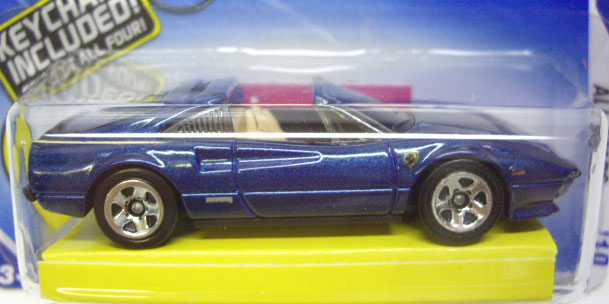 画像: 【FERRARI 308 GTS】　BLUE/5SP  (WALMART EXCLUSIVE キーチェーン付）