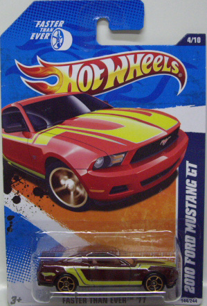 画像: 【2010 FORD MUSTANG GT】　MAROON/FTE (WALMART EXCLUSIVE WINDSHIELD HW TAMPO)