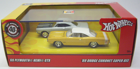 画像: 100% 40TH ANNI. 2CAR SET - MOPAR MUSCLE 【'69 PLYMOUTH HEMI GTX / '69 DODGE CORONET SUPER BEE】　