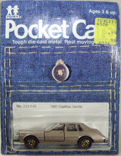 画像: TOMY-POCKET CARS 【1981 CADILLAC SEVILLE】　CHAMPAGNE  （USトミカ）