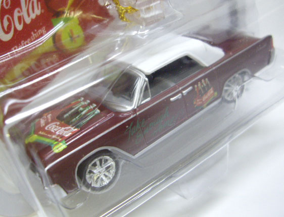 画像: LIMITED EDITION -COCA-COLA 2005 HOLIDAY AUTOMENTS  【1961 LINCOLN CONTINENTAL】　MAROON (with GRIPCLIP)