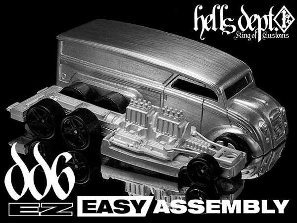 画像: HELLS DEPT 2010 【DD6 EAZY ASSEMBLY】  WHITE METAL MADE　（送料サービス適用外）