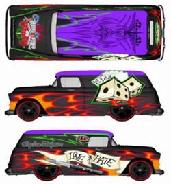 画像: PRE-ORDER 2009 TROY LEE DESIGNS EXCLUSIVE 【'55 CHEVY PANEL】 BLACK/RR　 予価11,800円　(入荷済み）