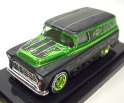 画像: JAPAN CELEBRATION 2008 【'55 CHEVY PANEL2 CAR SET】PINK AND NEON GREEN （PINKはディナーステッカー付です）