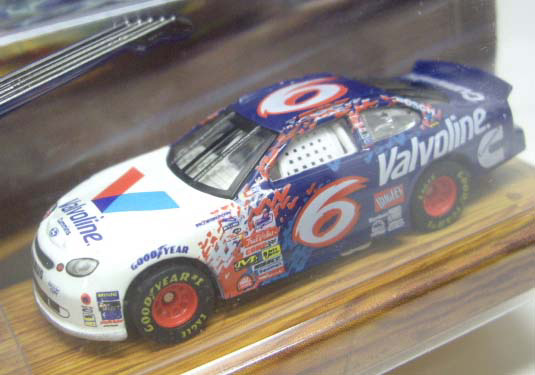 画像: 2000 HOT WHEELS RACING NASCAR ROCKS AMERICA 【#6 TEAM VALVOLINE FORD TAURUS】　WHITE/RR