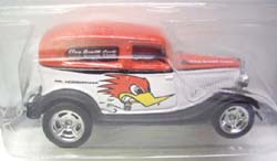 画像: 2010 HOT WHEELS DELIVERY 【'34 FORD】　RED-WHITE/RR (CLAY SMITH TAMPO)