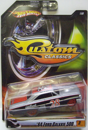 画像: 2007 1/50 CUSTOM CLASSICS 【'64 FORD GALAXIE 500】　SILVER-BLACK/RR (EDELBROCK TAMPO)(CHOJIRO.D.CRAZY　グラフィックデザイン）