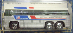 画像: TOMY-POCKET CARS 【GREYHOUND BUS "AMERICRUISER"】　GREY-WHITE  （USトミカ）