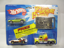 画像: SPECIAL 15TH BIRTHDAY OFFER　【'67 CARMARO, P-928, LONG SHOT, HOT WHEELS 15TH BIRTHDAY BUCKLE】　