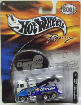 画像: 2001 HOT WHEELS RACING TREASURE HUNT 【DAYTONA SPEEDWAY / RIG WRECKER】　WHITE/RR