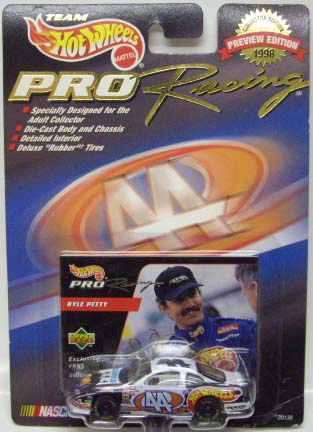 画像: 1998 HOT WHEELS PRO RACING 【KYLE PETTY #44 TEAM HOT WHEELS PONTIAC GRAND PRIX (PREVIEW EDITION)】　WHITE/RR (BLUES BROTHERS)