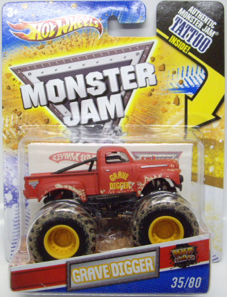 画像: 2011 MONSTER JAM INSIDE TATTOO 【GRAVE DIGGER】 FLAT RED (MWD TRUCKS)