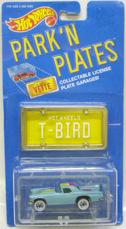 画像: PARK'N PLATES 【'57 T-BIRD (2072)】 TURQUOISE/WW  (YELLOW PLATE)
