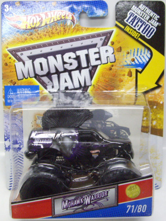 画像: 2011 MONSTER JAM INSIDE TATTOO 【MOHAWK WARRIOR】 BLACK (1ST EDITIONS 2011)