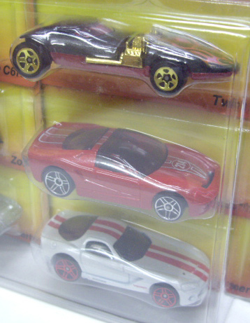 画像: 2008 VALENTINE'S DAY EXCLUSIVE 【TARGET EXCLUSIVE 6 CAR PACK】 Corvette C6R/Zotic/'70 Plymouth Superbird/Twin Mill/40 Somethin'/2006 Dodge Viper Coupe