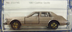 画像: TOMY-POCKET CARS 【1981 CADILLAC SEVILLE】　CHAMPAGNE  （USトミカ）