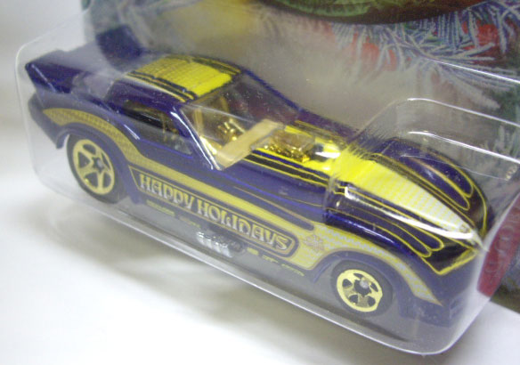 画像: 2010 HOLIDAY HOT RODS 【'77 CORVETTE FUNNY CAR (HAPPY HOLIDAYS TAMPO)】　BLUE/5SP (WALMART EXCLUSIVE)