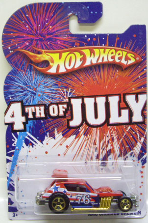 画像: 2010 WALMART EXCLUSIVE 4th of July 【AMC GREASED GREMLIN】　RED/5SP ※台紙のエッジにダメージ