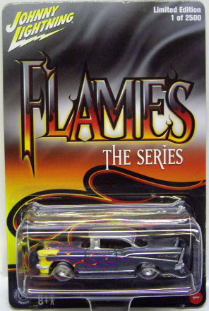 画像: LIMITED EDITION - FLAMES THE SERIES 【1957 CHEVY BEL AIR】　GRAY/RR