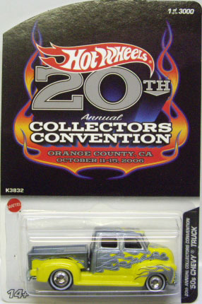 画像: 20TH ANNUAL COLLECTOR'S CONVENTION 【'50s CHEVY TRUCK】　LIGHT GRAY-YELLOW/RR　(FINALE CAR)