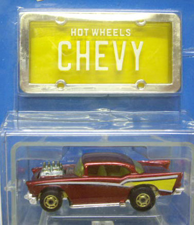 画像: PARK'N PLATES 【'57 CHEVY (2178)】 MET.RED/HO  (YELLOW PLATE)