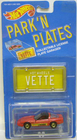 画像: PARK'N PLATES 【80'S CORVETTE (2170)】 RED/HO (YELLOW PLATE)