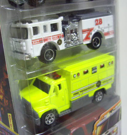 画像: 2010 MATCHBOX 5PACK - BLAZE BUSTERS No.6 【Fire Engine/Chevy Transport Bus/Pierce Dash Fire Engine/???/Ford 1997 Chevrolet Tahoe】