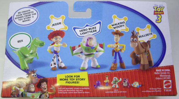 画像: TOY STORY 3 【BUDDY 5PACK - REX / HERO BUZZ LIGHTYEAR / WALKING WOODY / JESSIE / BULLSEYE (R7221/T3520)】 (国内流通版）　