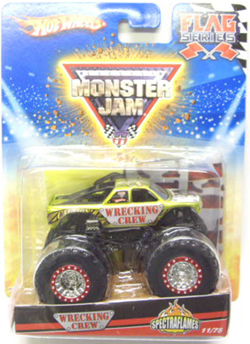 画像: 2010 MONSTER JAM FLAG SERIES 【WRECKING CREW (SPECTRAFLAMES)】　YELLOW