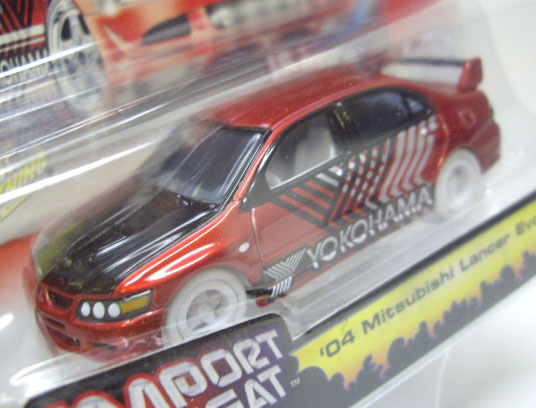 画像: 2004 JOHNNY LIGHTNING - STRRET FREAKS 【'04 MITSUBISHI LANCER EVOLUTION】　MET.RED (WHITE LIGHTNING)