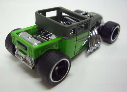 画像: LOOSE - LARRY'S GARAGE 21CAR SET 【BONE SHAKER】　GREEN/RR (CHASE)