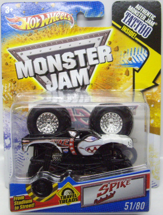 画像: 2011 MONSTER JAM INSIDE TATTOO 【SPIKE UNLEASHED】 WHITE-BLACK (TRAVEL TREADS)