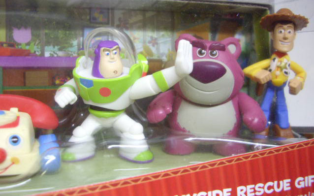 画像: TOY STORY 3 【BUDDY 5PACK - STRETCH / CHATTER TELEPHONE / PROTECTOR BUZZ LIGHTYEAR / LOTSO / HERO WOODY (R7221/T3519)】 (国内流通版）　