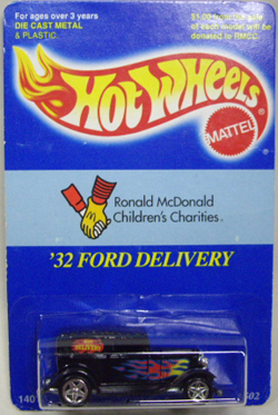 画像: M&D TOYS EXCLUSIVE 【'32 FORD DELIVERY】　BLUE/RH (Ronald McDonald Children's Charities）