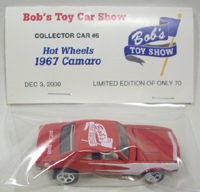 画像: 2000 BOB'S TOY SHOW 【'67 CAMARO】　RED/5SP GOOD YEAR TAMPO (ONLY 1/70)