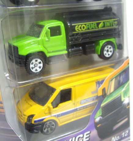 画像: 2010 MATCHBOX 5PACK - SERVICE CENTER No.12 【Tow Truck / International CXT / Chevy Silverado SS / Guzzler / '07 Ford Transit Van 】