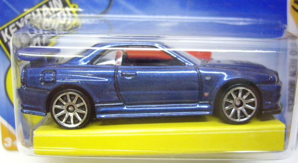 画像: 【NISSAN GT-R (R34)】　MET.BLUE/10SP  (WALMART EXCLUSIVE キーチェーン付）