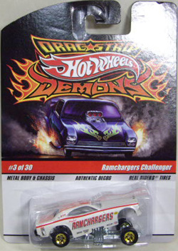 画像: DRAGSTRIP DEMONS 【RAMCHARGERS CHALLENGER】　WHITE/RR