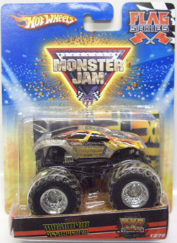 画像: 2010 MONSTER JAM FLAG SERIES 【MAXIMUM DESTRUCTION (MWD TRUCKS)】　LIGHT GRAY