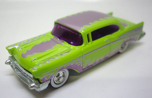 画像: LOOSE - WAYNE'S GARAGE CHASE 【'57 CHEVY】　LIGHT GREEN/RR (セットばらし・サイン付き）