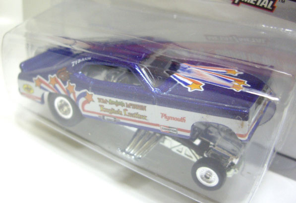 画像: 2010 DRAGSTRIP DEMONS 【'70 PLYMOUTH DUSTER F/C - "ENGLISH LEATHER MONGOOSE DUSTER"】　BLUE/RR (手書きのサイン入り）